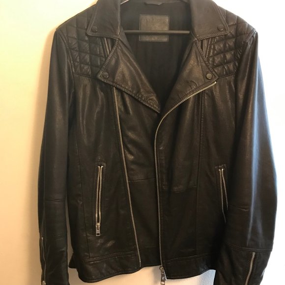 All Saints Other - ALL SAINTS Men's Conroy Leather Jacket Small